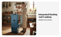 Boiler, High Box Home Heating Stove Wood double energy, Floor Heating, Two-direction Flue