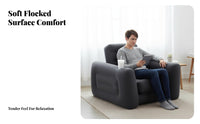 Inflatable Sofa Bed, Multi-Functional Foldable Air Couch, Recliner for Living Room, Outdoor Camping