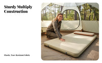 Cheese Shape Automatic Inflating Sponge Mattress, Outdoor Camping, Outdoor Dining, Polyester Fiber Sleeping Pad