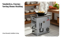 Heating Stove, Energy-Saving Coal Heater, Multi-Functional, Water Boiling, Cooking, Thickened Design