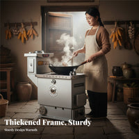 Heating Stove, Energy-Saving Coal Heater, Multi-Functional, Water Boiling, Cooking, Thickened Design