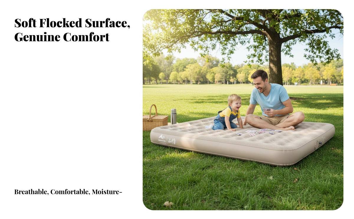 Inflatable Mattress, Automatic Air Bed, Portable Outdoor Camping Sleeping Pad, Home Use