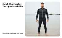 Men's Full-Length Wetsuit, Thermal, Sun Protection, One-Piece Suit for Water Activities