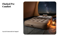 Camping Air Mattress, Inflatable Sleeping Pad with Built-in Pump, Comfortable for Hiking, Home, Random design