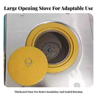 Home Heating Stove, double energy Wood Energy Efficient, Multi-Function, Modern Design