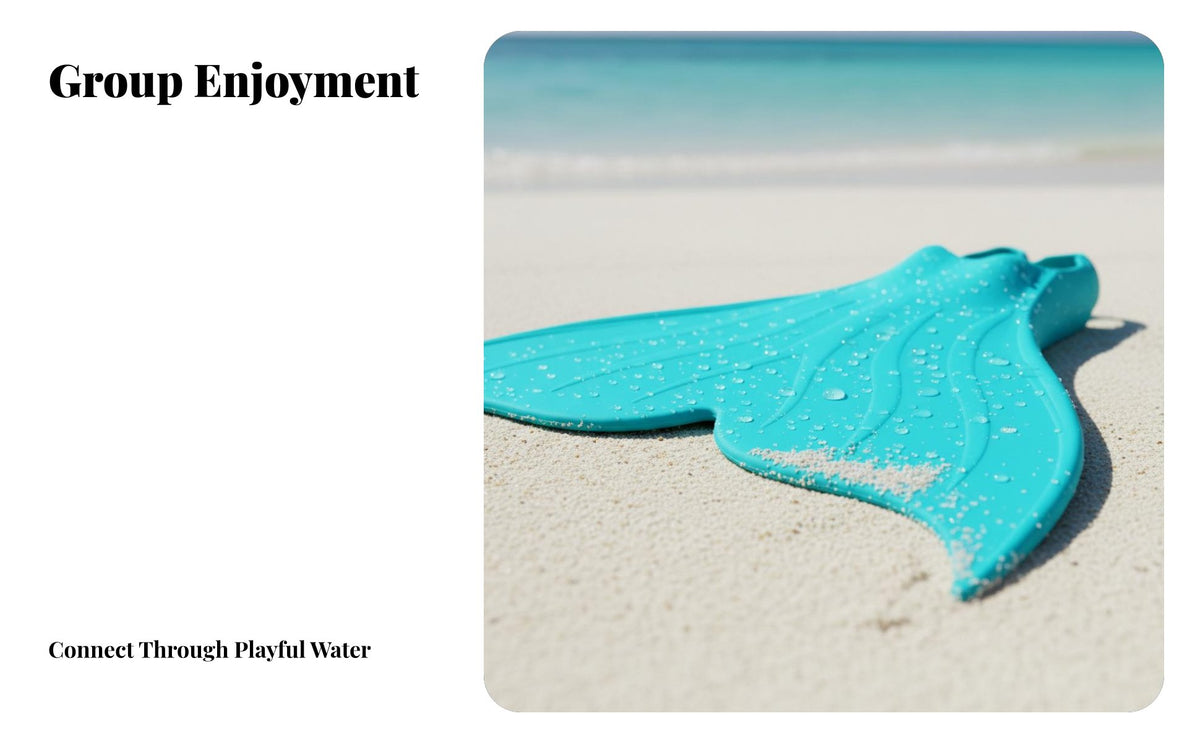 Silicone Mermaid Monofin, alabaster aquatic Fin, Adult & Kids Training aquatic fin, distinctive Design for Pool, water park