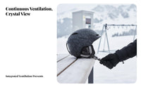 Unisex Ski Helmet, Lightweight, Impact-Resistant, Integrated Goggles, Breathable, Winter Sports