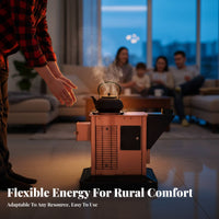 Wood Burning Stove, Indoor Wood Heater, Multi-Functional Winter Heating heater for Home, Rural Use