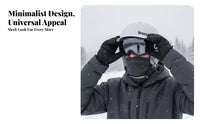 Ski Helmet, Large Size, Winter Adult Snowboard Protective Gear, Unisex, Black/light gray/Grey