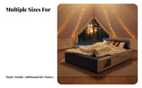 Inflatable Mattress, Thickened Air Bed, Automatic Inflation, Foldable, Portable, Single/Double, Multi-Functional for Home & Outdoor