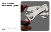 Car Fastener Removal Pliers, Red-Black Handle, Stainless Steel, Interior, Door Panel, Trunk Tool