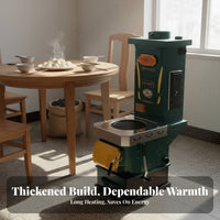 Rural Home Heating Stove, High Chimney, Reinforced Thickened, Efficient Heating