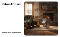 Wood Gasification Stove, Energy-Saving Dual Fuel Fireplace, Rural Household Smokeless Heater