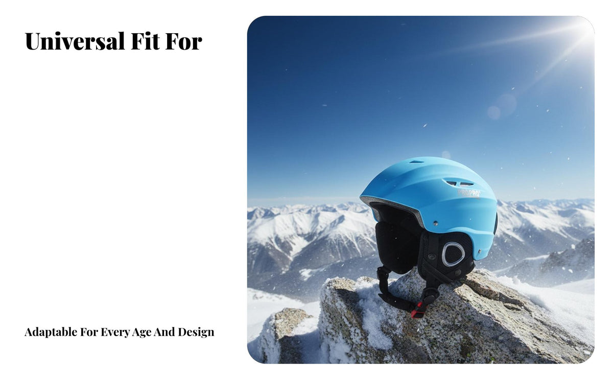 Ski Helmet, Adult & Kids Protective Gear, Warm, Impact-Resistant, Breathable Winter Helmet for Skiing