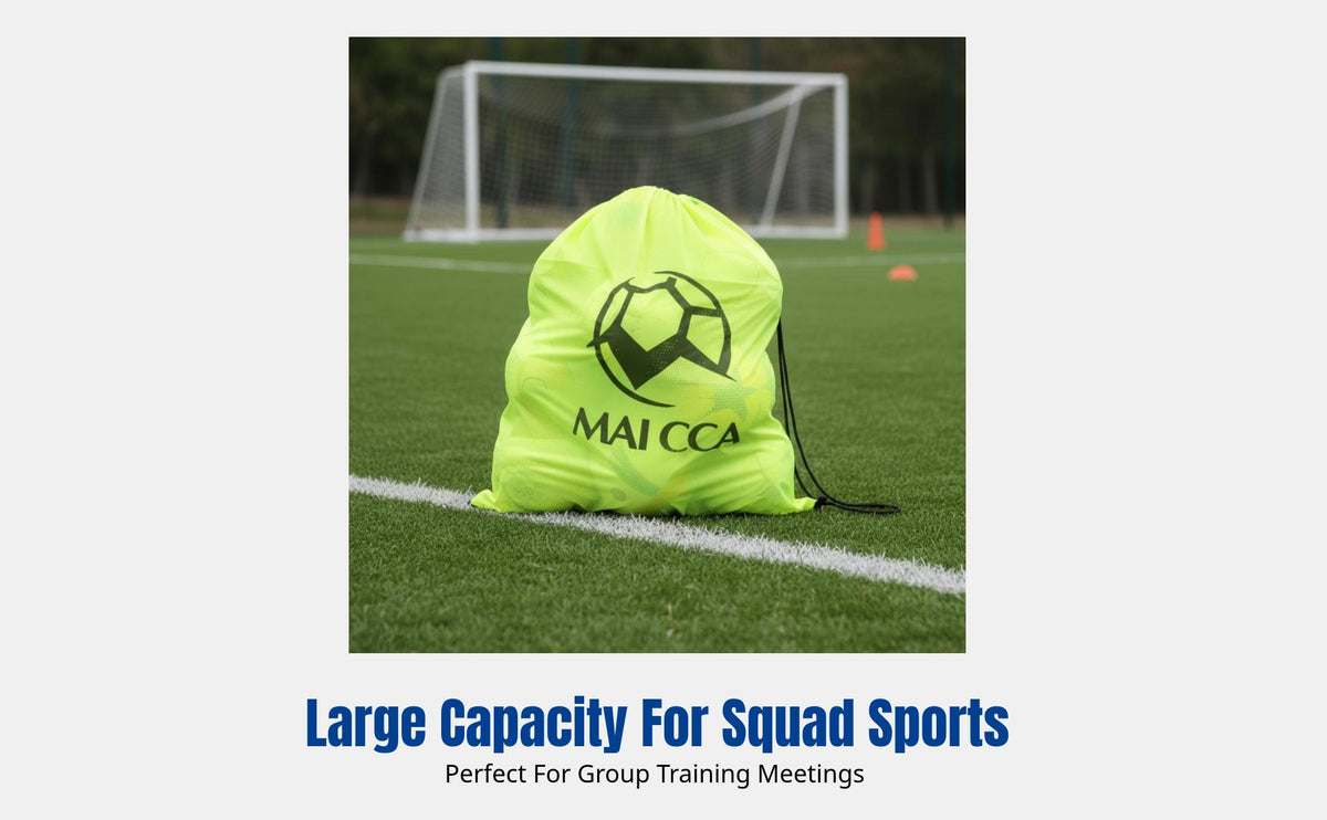 Mesh Ball Bag, Large Capacity Sports Equipment Storage for Basketball, Football, Volleyball