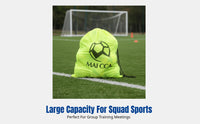 Mesh Ball Bag, Large Capacity Sports Equipment Storage for Basketball, Football, Volleyball