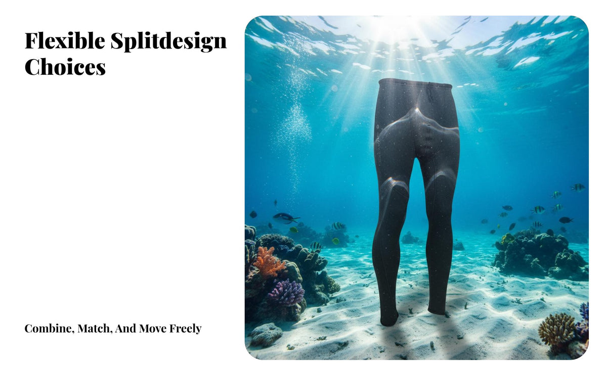 metallic marine-skin Wetsuit, Split Design, Nano Infrared, super Thermal, Sun Protection for Diving