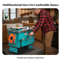 Energy-Saving Heating Stove, Multi-Functional Boiler, Household Cooking & Heating Manual Ignition, Thickened Design