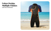 Wetsuit Short Sleeve Full Torso Thermal Diving Suit for Snorkeling Surfing Swimming