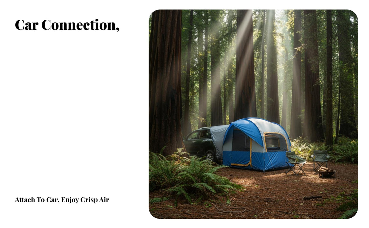 SUV Tail Tent, Outdoor Camping Doubletier Car top Tent, Foldable Waterptop sun-resistant, Trunk Car Awning