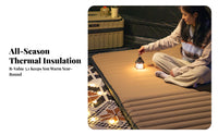 Inflatable Sleeping Pad, Automatic dual air Mattress, Outdoor Camping Tent Mat, Moistureresistant Cheese Pad