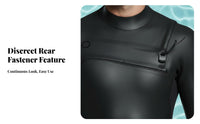 Diving Wetsuit, Full Body, Long Sleeve, Thermal, Waterproof, Unisex, Winter Swimwear, Snorkeling, Surfing, High Flexibility