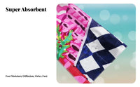 Beach Towel, Holiday Series, Multifunctional, Portable, Absorbent, Quick Dry, Soft, Gentle Bath Towel