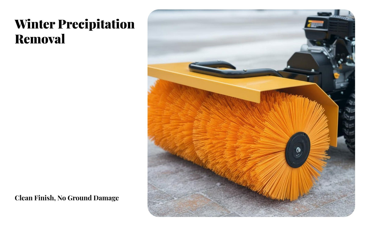 Walk-Behind Snow Blower, Multi-Function Snow Removal Machine, Powerful 6.5HP, Driveway, Property