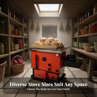 Home Heating Stove, Multifunctional Boiler Wood Electric Compatible, Floor Heating, Cooking