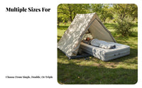 Cheese Fluff Inflatable Mattress, Automatic Air Bed, Portable, Outdoor Camping, Double Layer, Electric Pump