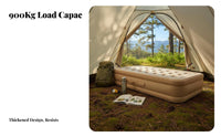 Inflatable Mattress, Outdoor Camping Air Bed, Automatic Portable Thickened Sleeping Pad for Tent, Home Use