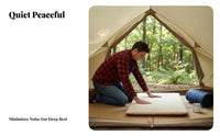 Self-Inflating Sleeping Pad, Elastic Fabric Camping Mattress, Outdoor Tent Bed, Moisture-Resistant Mat, Portable and Quiet