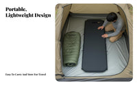 Camping Cot, Inflatable Mattress, Brushed Air Bed, Multi-Functional Portable Sleeping Pad