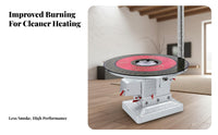 Indoor Multienergy Heating Fireplace, Smokeless Gasification, Home Winter Heater