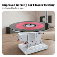 Indoor Multienergy Heating Fireplace, Smokeless Gasification, Home Winter Heater