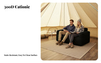 Inflatable Sofa Bed, Dual Air Mattress, Automatic Inflation, Camping, Outdoor, Travel, Portable, Wide, with Pump, Repair Kit,