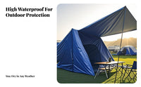 Car Trunk Tent, Outdoor Family Camping Tent, sun-resistant Waterproof Insulated, 6-Person SUV Tailgate Shelter