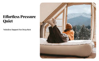Camping Inflatable Sleeping Pad, Portable Air Mattress, Quiet Comfort, Built-in Pump, Suede Skin Surface, Outdoor Tent, Hiking,