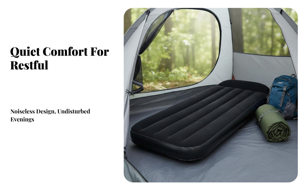 Inflatable Mattress, Outdoor Camping Sleeping Pad, Portable Thickened Moistureresistant Mat for Travel, outdoor dining, Tent