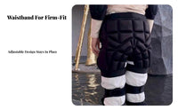 Ski Protective Gear Set, Padded pelvis Protector, Knee Pads, impact Absorption, Lightweight Outdoor collision Protection