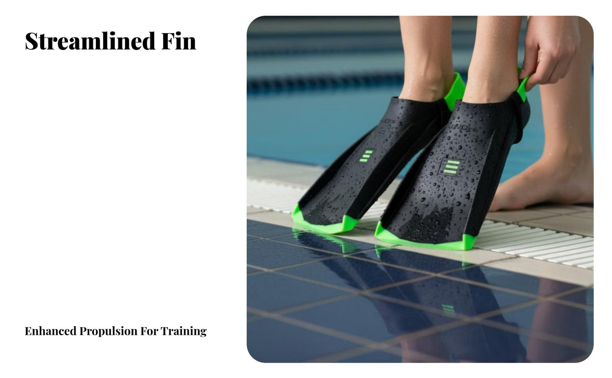 Fin, Silicone Short aquatic Fins, Surfing paddle Flippers for Adults