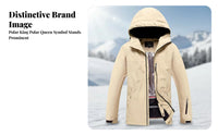 Winter Ski Apparel for Men and Women, Snowboarding Suit Set, Hooded Jacket, Ski Bibs