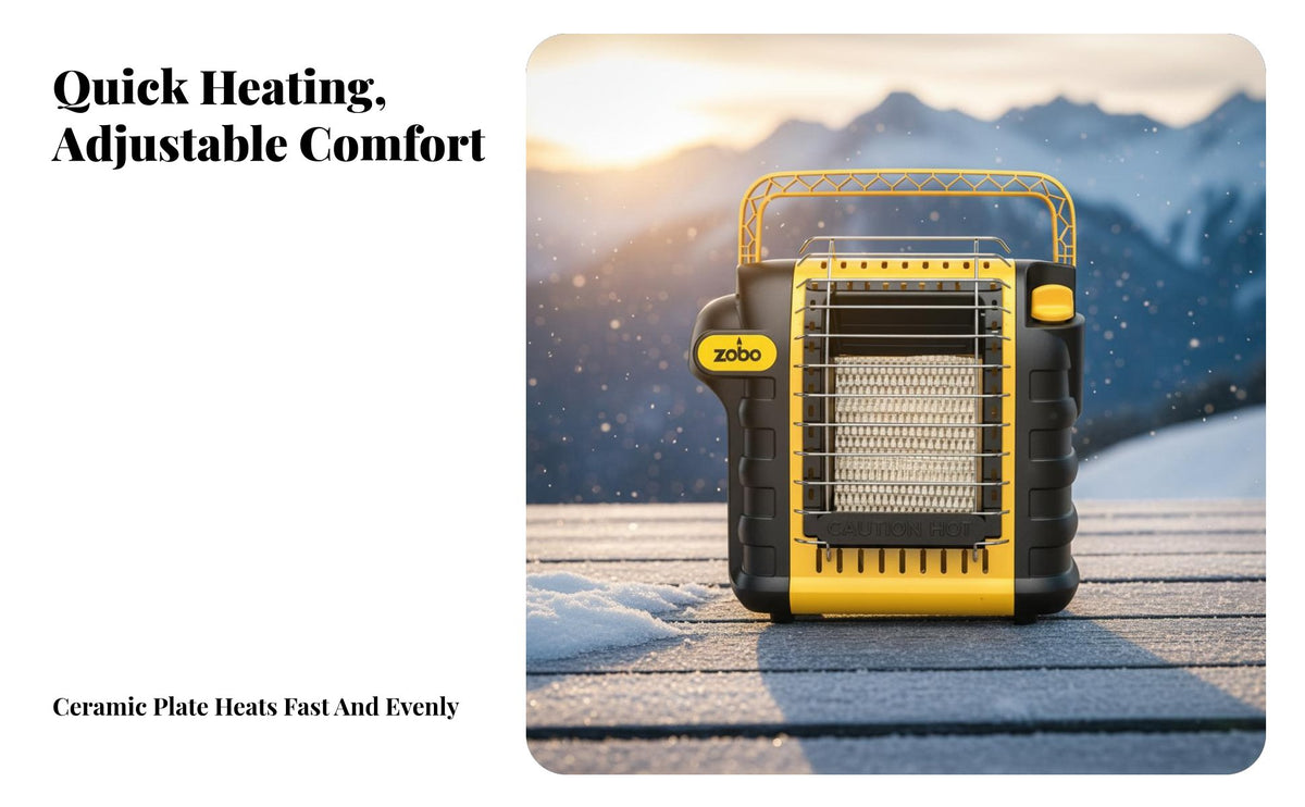 Propane Heater, Portable Outdoor Camping Equipment, powerful heating Value Warmer for Ice Fishing, Emergency Heating
