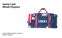 sports Equipment Bag, Wheeled Trolley, Standable, Large Capacity, Kids & Adults, Multi-Compartment