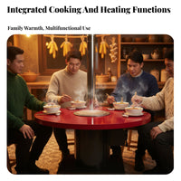 double energy Gasification Stove, Steel countertop Wood Burner, Rural Home Cooking & Heating, Energy Saving