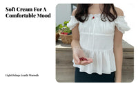 Cotton ribbon Fairy Top, Idella Blouse, Tatjana Maxi Skirt, Women's Elegant Outfit