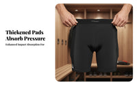 Pelvic Protection Shorts, Skiing, Tailbone Guard, Active Shield, Padded, Black, Cold Weather Activities