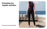 Wetsuit for Women, 2mm 3mm Thickened, Two-Piece Long Pants, Rash Guard, Surfing Swimsuit, Warmth, Diving Suit