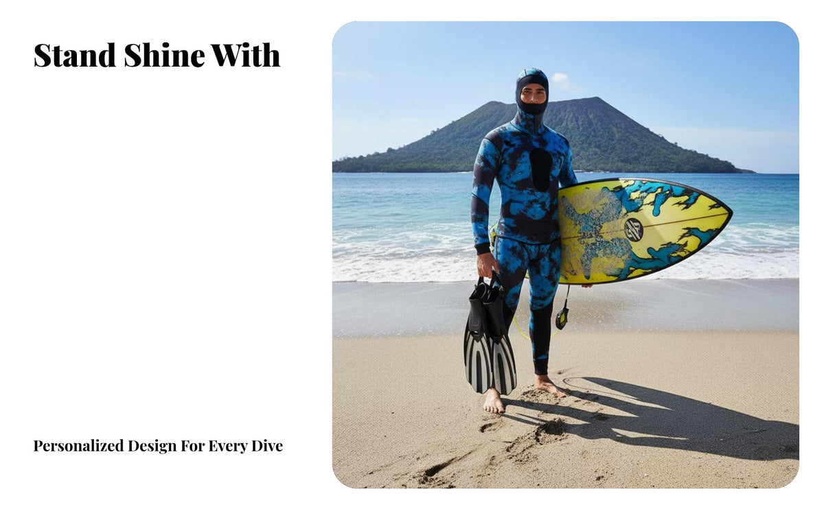 Wetsuit, 5mm Thick Split Design, Thermal Insulation, Winter Diving Suit, Spearfishing, Surfing Gear for Men
