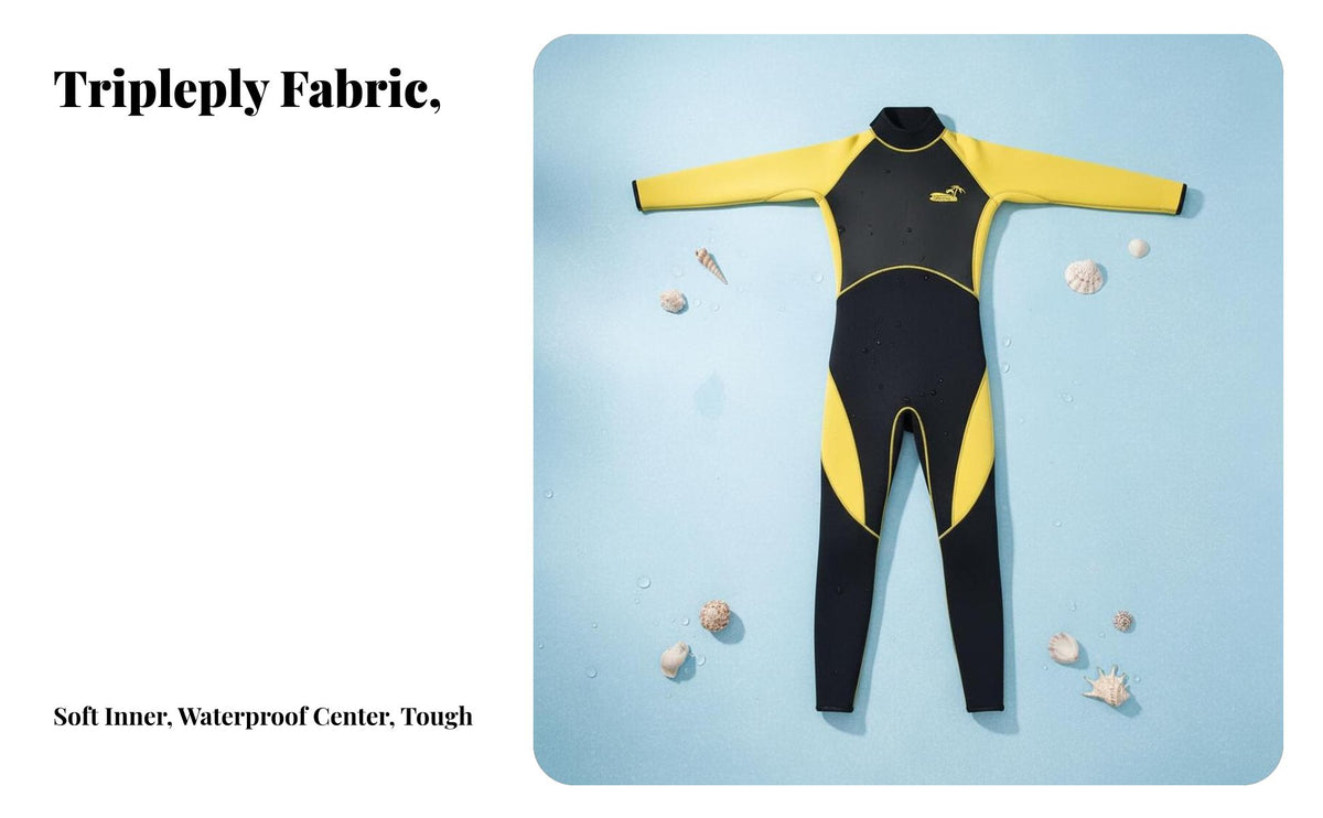 Kids Wetsuit 3MM Thickened Full torso, Boys Girls Winter Surfing Swimming Thermal Suit